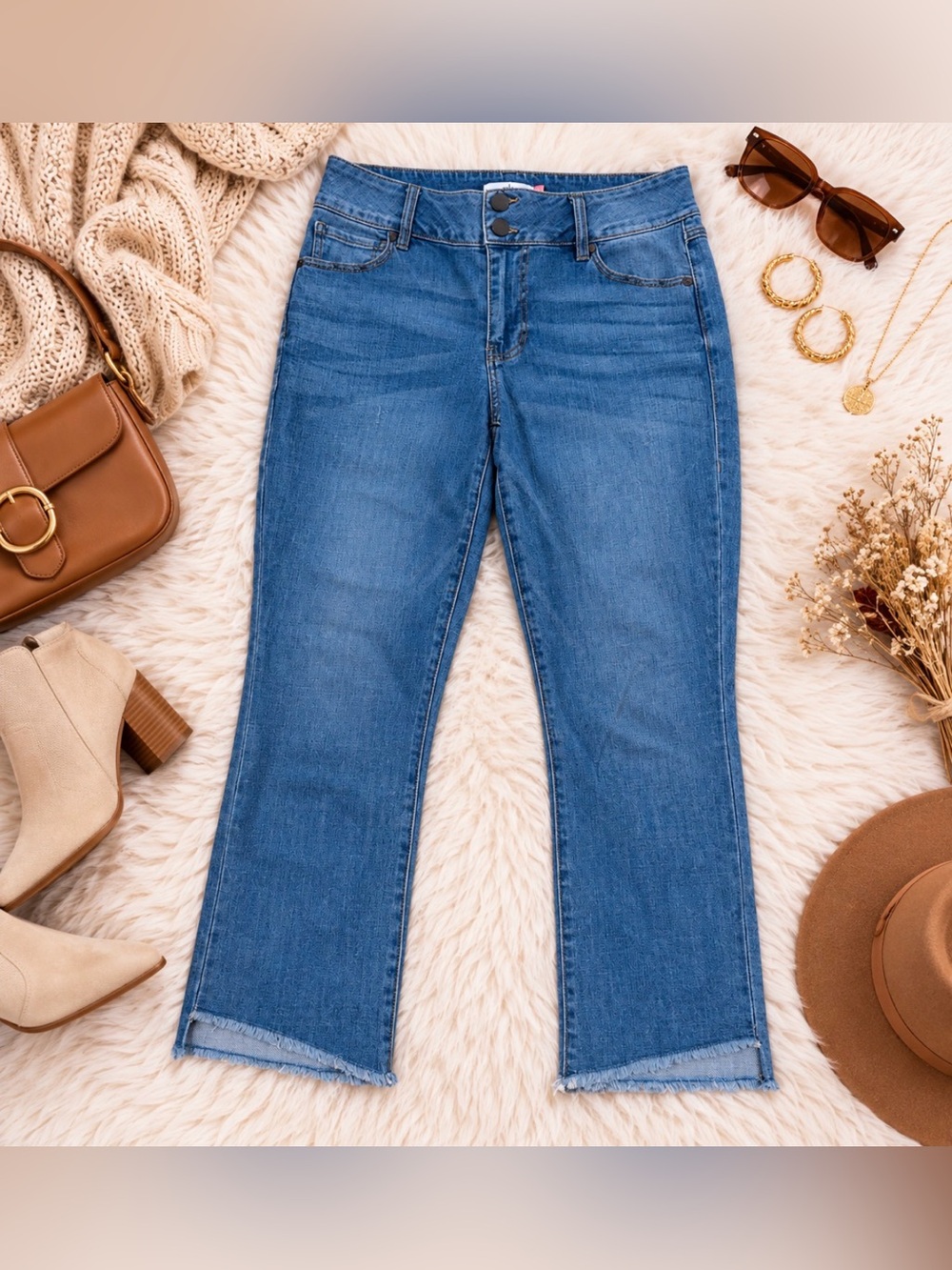 Hi Low Crop Jeans